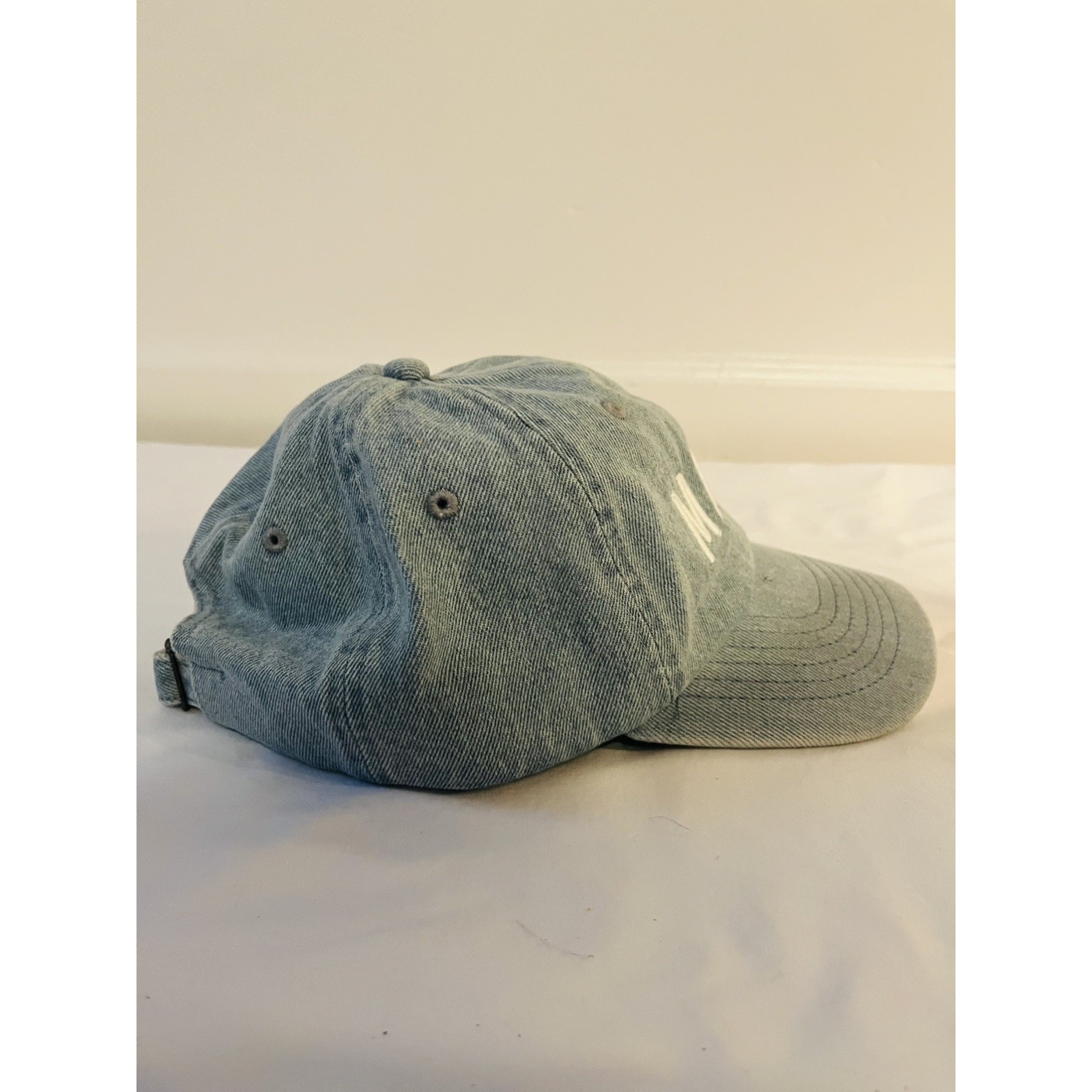 Mama Cap Light Denim Blue W/White Embroidered Text, Adjustable, By Rey To Z — image 2 of 6